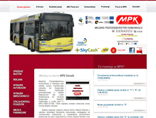Tablet Screenshot of mpksieradz.pl